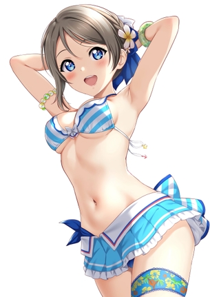 【二次元】腋が見えている美少女達のエロ画像 Part.7 50枚