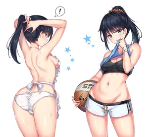 【ポニーテール】うなじが魅力的 ポニーテール少女の二次元エロ画像＆イラスト Part16