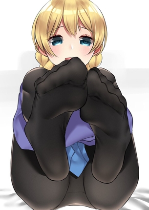 【ガルパン】黒タイツで可愛いダージリンちゃんの非エロ微エロ画像