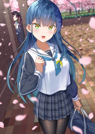 【二次】青髪女子画像　その２７