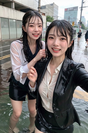 【台風到来】OLさん、雨でびしょ濡れ　濡れまくりｗｗｗｗｗｗｗｗｗｗｗｗ