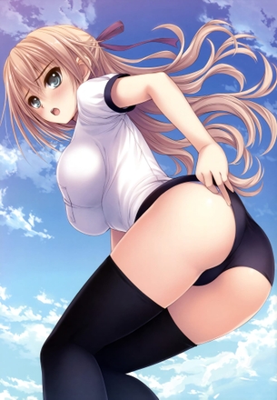 【二次元】ブルマ・体操服姿の美少女達のエロ画像 Part.14 50枚
