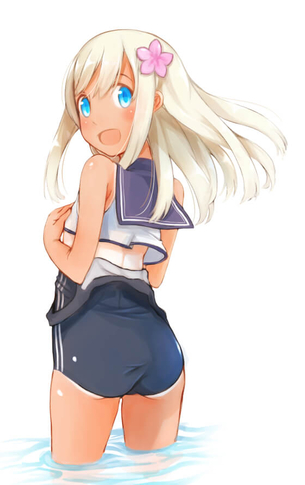 【画像】スクール水着で夏を謳歌してる女の子の画像
