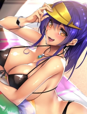 【二次】黒ギャル、褐色の激シコのキャラのエロ画像