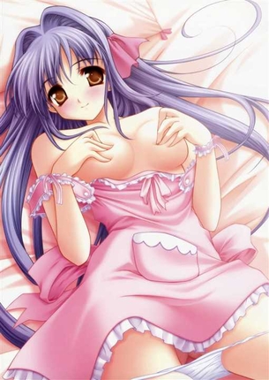 【裸エプロン】定番な裸エプロン姿の女の子の二次元エロ画像＆イラスト Part37