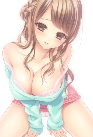 【二次元】谷間がエッチな美少女達のエロ画像 Part.15 50枚