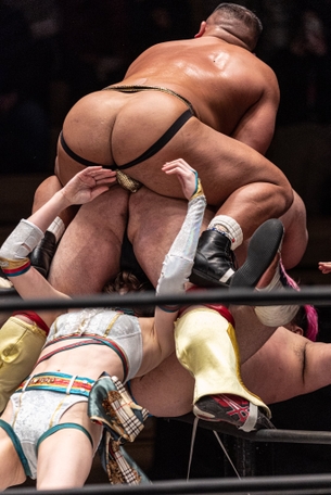 【画像】最近のプロレス、いくらなんでもエロすぎる……