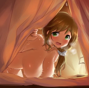【二次】見つからないように隠れてこっそりセックスしてるエロ画像