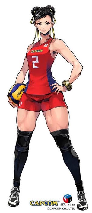 【画像】春麗の女子バレーボールコラボ、エッチすぎる