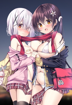 【二次】女の子同士でイチャイチャしてる百合(レズ)のエロ画像 Part９