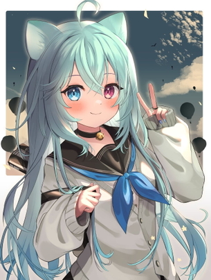 【非・微エロ】水曜日の青髪美少女画像まとめ　その１５３
