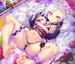 【二次エロ】下品に股開いて男を誘惑するドスケベ女の二次エロ画像 その18