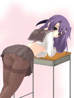 【虹画像】黒タイツ女子校生の画像集 part8