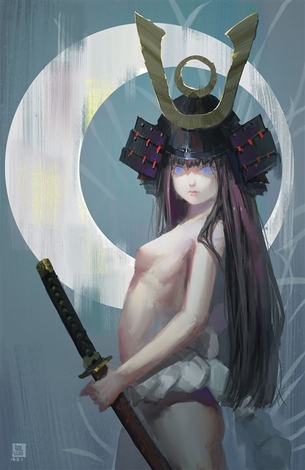 【裸＋武器】裸でなぜか武器を持つ女の子の二次元エロ画像＆イラスト Part05