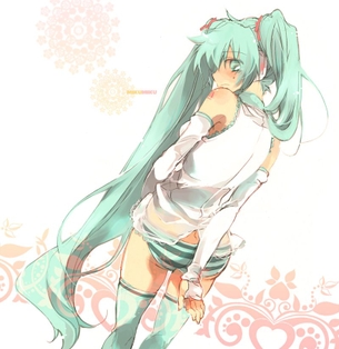 【虹画像】初音ミクのニーソックス脚な画像集 part6