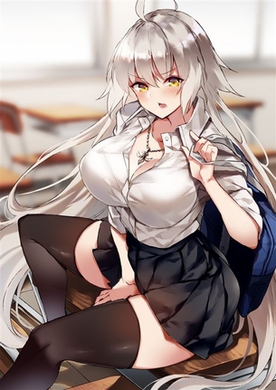 【教室】誰もいない教室でエッチしちゃう女の子の二次元エロ画像＆イラスト Part02