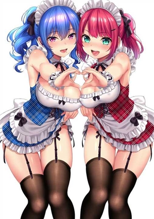 【ガーターベルト】色気たっぷりな下着姿の女の子の二次元エロ画像＆イラスト Part32