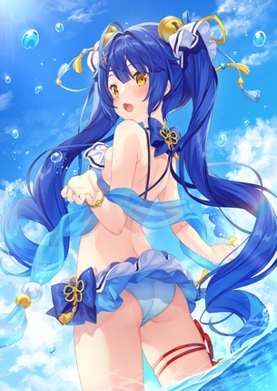 【非・微エロ】水曜日の青髪美少女画像まとめ　その１６２