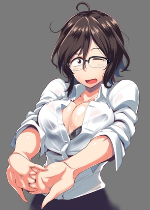 【２次】おっぱいの谷間が素敵な女の子のエロ画像その９２