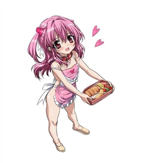 【裸エプロン】定番な裸エプロン姿の女の子の二次元エロ画像＆イラスト Part19