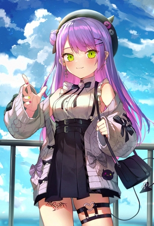 【非・微エロ】日曜日の紫髪美少女画像まとめ　その１０１