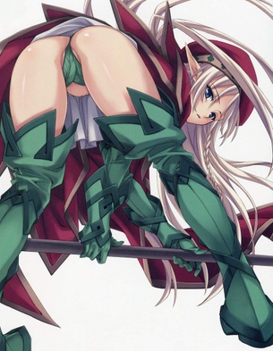 【クイーンズブレイド】アレインがオナニーしているのを想像して即抜き二次エロ画像