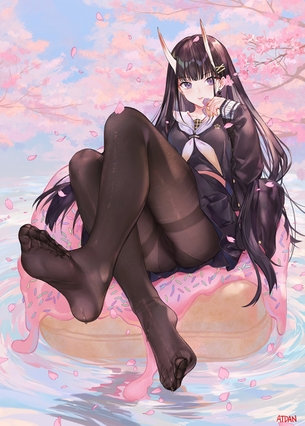 【2次】ストッキングを履いた女の子のエロ画像その30