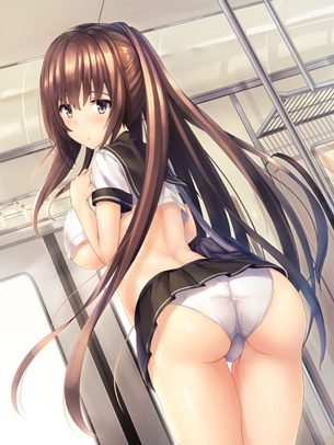 見ているだけでムラムラしてきちゃう女の子のパンツ二次元エロ画像