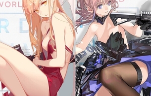 『ドールズフロントライン』女の子たちのエロいドレス姿が破れて丸見えなエロい衣装スキン
