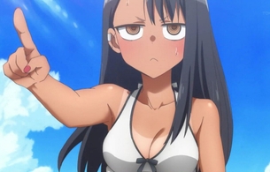 アニメ『イジらないで、長瀞さん』6話で女の子のエロい日焼け跡水着やエロ足コキシーンなど