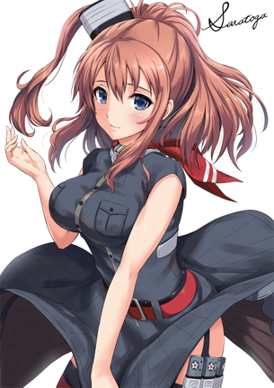 【艦隊これくしょん】サラトガがオナニーしているのを想像して即抜き二次エロ画像