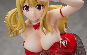 『フェアリーテイル』ルーシィのめっちゃエロいおっぱいのエロバニー姿のエロフィギュア