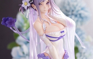 『機動戦隊アイアンサーガ』テレサのスケスケドスケベウェディングドレスのエロフィギュア！