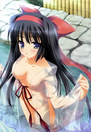 服が透けて乳首とかいろいろ大切なものが透けてる女の子たちの二次元エロ画像
