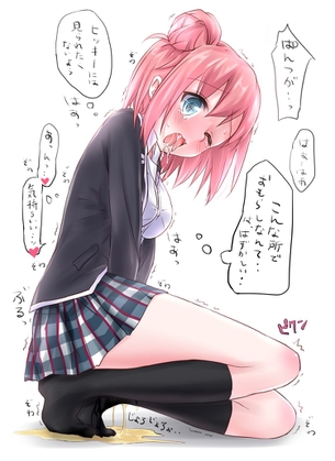 やっぱりおまんこ直送のおしっこを飲みたいんだよ！っていうお漏らし二次元エロ画像