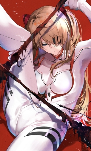 【画像】白いプラグスーツのエッチなエヴァのアスカはHだwwwwwwwww
