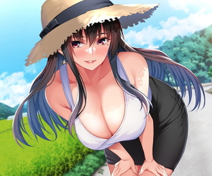 【二次】前かがみになって見える胸の谷間がエロい