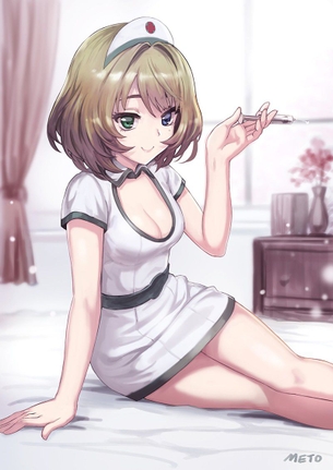 白衣の天使ナースさんに心も身体も癒して欲しい二次元エロ画像