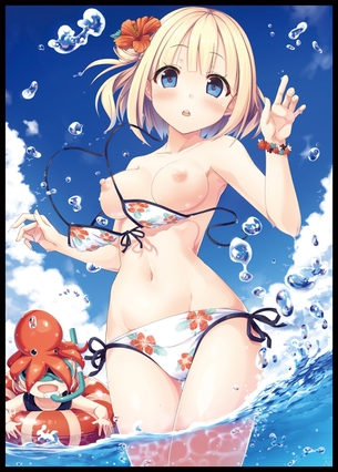 水着がはらりと外れ落ちて見せちゃいけないところが見えちゃった女の子！ その21