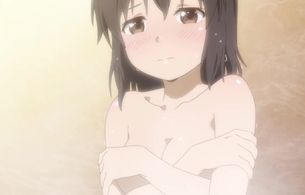アニメ『ゲキドル』7話で女の子のえっちな裸が丸見えのエロいお風呂入浴シーン！