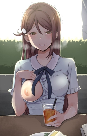 【二次エロ】人に見つからないように胸を露出し撮影する「おっぱいチャレンジ」の画像まとめ！No.02【20枚】