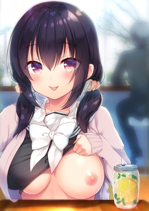 【二次エロ】人に見つからないように胸を露出し撮影する「おっぱいチャレンジ」の画像まとめ！No.01【20枚】