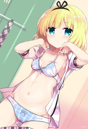 桐間紗路の悩殺必死のセクシーポーズのエロ画像！【ご注文はうさぎですか？】