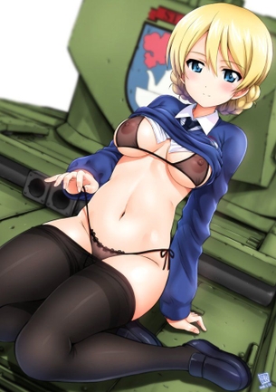 【ガールズ&パンツァーエロ漫画】ダージリンのご奉仕S●Xで即抜き！●ハメ！