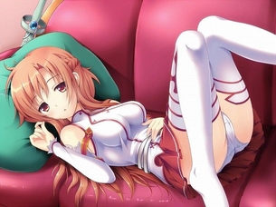 快楽に堕ちそうになってるアヘ顔のアスナ抜けるエロ画像！【ソードアート・オンライン】