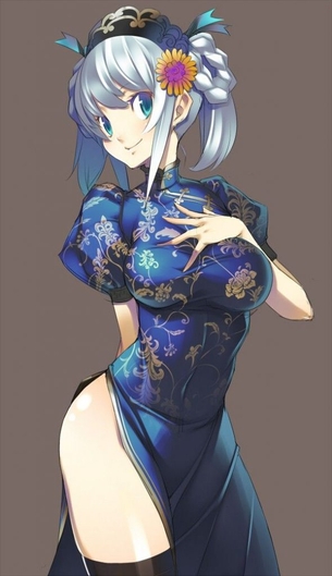 チャイナドレスの二次エロ画像でいい夢みましょ♪