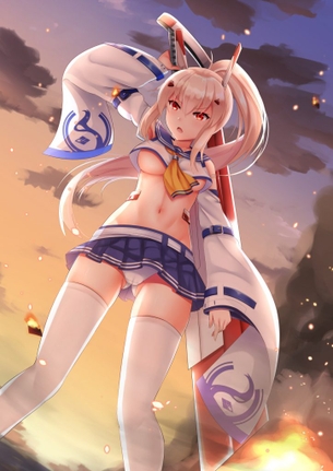 パンチラの萌えイラスト