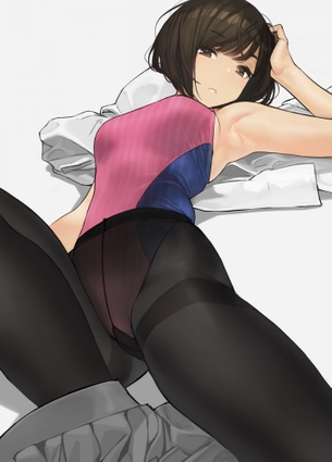 威力バツグンな競泳水着の二次エロ画像詰め合わせ
