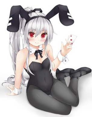 バニーガールの虹エロ画像