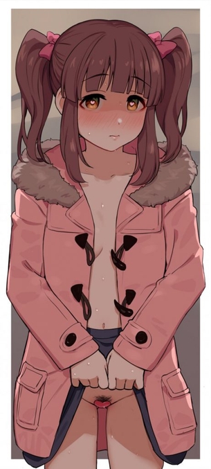 【※勃起不可避】たくし上げの美少女画像がヤバスギクンwwwwwwwwww【二次画像】